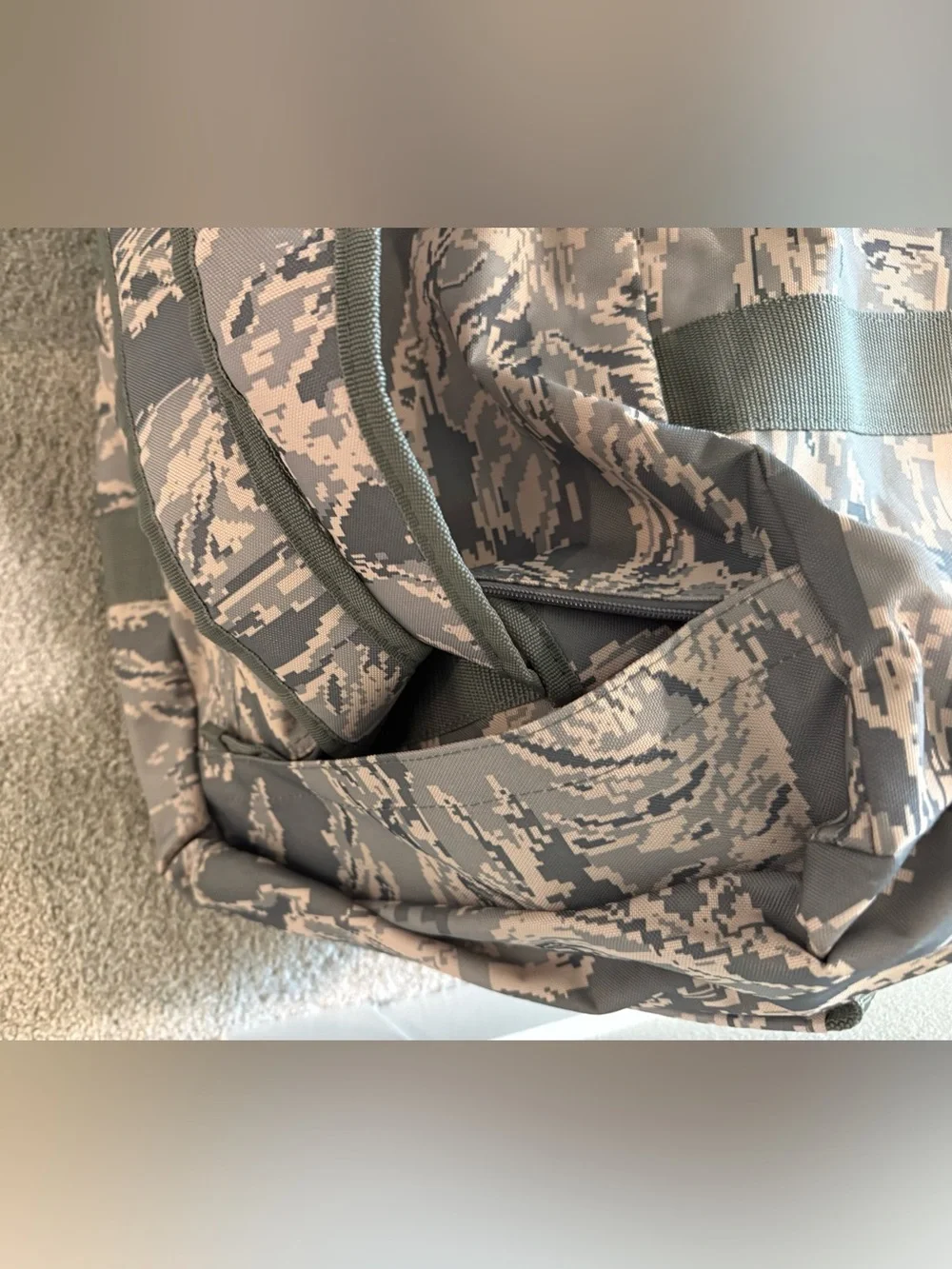 Camo Tactical Duffle Bag - Olive Green